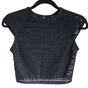 Vitamin A Black Mesh Swim Coverup